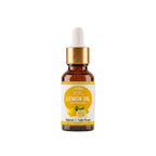 A 10ml dropper bottle of pure premium steam-distilled Lemon Essential Oil Citrus Leemon Roghan e Leemon by Herby Factor Pakistan