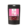 Black stand-up window pouch package displaying pure dried Rose Petals Rosa damascena Gulab Ki Pattiyan by Herby Factor Pakistan