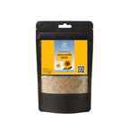 Black stand-up window pouch package displaying pure raw Sunflower Seeds Powder Helianthus annuus Surajmukhi ke Beej Safoof by Herby Factor Pakistan