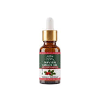 30ml amber glass dropper bottle of pure Wintergreen Oil (Gaultheria procumbens / Roghan-e-Gandhpura) by Herby Factor Pakistan